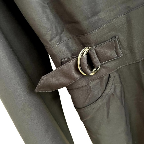 Carolina Ritzler Paris Tina Navy Blue Zip Front Jumpsuit French SZ 36 US 4 NWOT - Picture 4 of 12